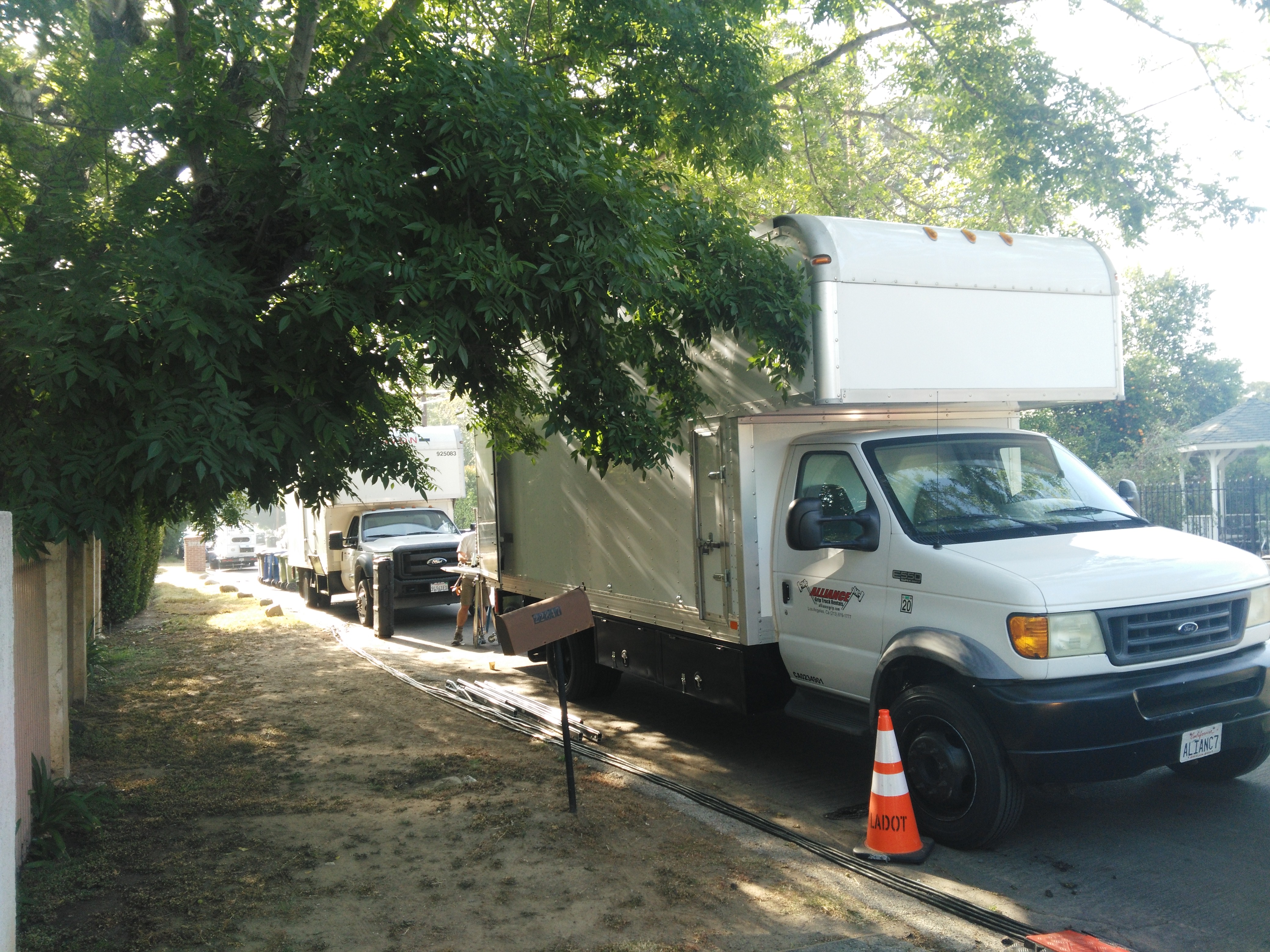 Production cube truck with rear lift gate